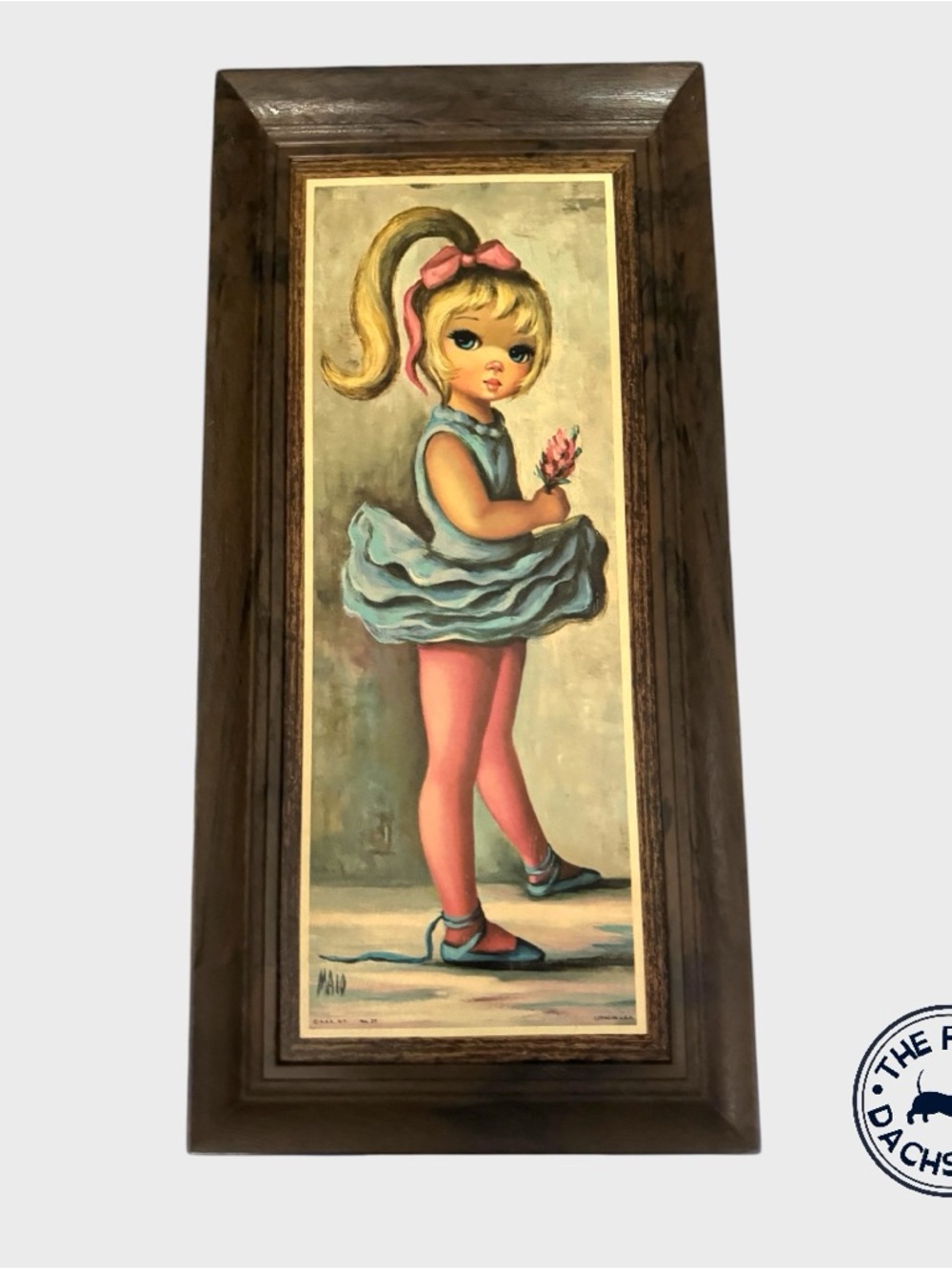Vintage 1960’s Maio Ballerina Girl Framed Print